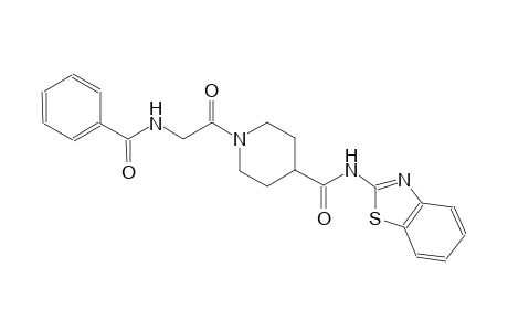 4-piperidinecarboxamide, N-(2-benzothiazolyl)-1-[(benzoylamino)acetyl]-