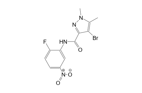 4-bromo-N-(2-fluoro-5-nitrophenyl)-1,5-dimethyl-1H-pyrazole-3-carboxamide
