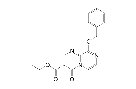 3-ETHOXYCARBONYL-9-BENZYLOXYPYRAZINO-[1.2-A]-PYRIMIDIN-4-ONE