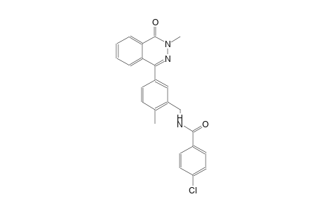 4-chloro-N-[2-methyl-5-(3-methyl-4-oxo-3,4-dihydro-1-phthalazinyl)benzyl]benzamide