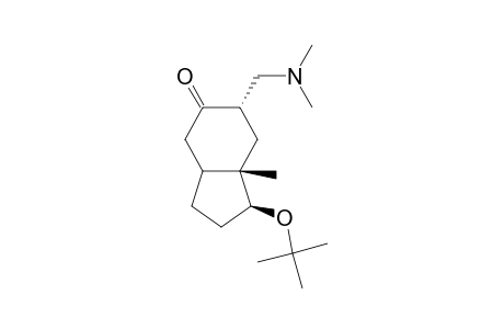 (+,-)-1b-t-butoxy-6a-dimethylaminomethyl-7ab-methyl-2,3,3aa,6,7,7a-hexahydro-1H-inden-5-(4H)-one