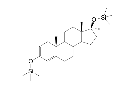 Methyltestosterone 2-enol, O,O'-bis-TMS