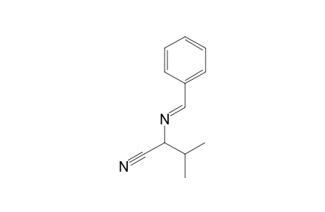 Butanenitrile, 3-methyl-2-[(phenylmethylene)amino]-