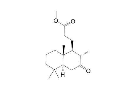 Methyl 7-oxo-14,15,16-trinor-labdane-13-oate