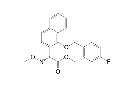 2-Naphthaleneacetic acid, 1-[(4-fluorophenyl)methoxy]-alpha-(methoxyimino)-, methyl ester