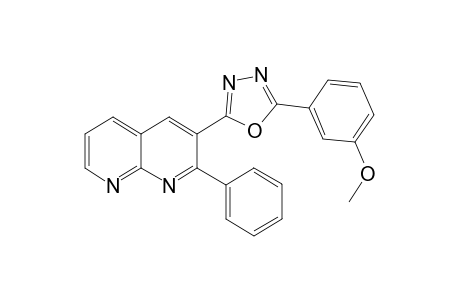 3-(5-Methoxyphenyl)-1,3,4-oxadiazol-2-yl]-2-phenyl-1,8-naphthyridine