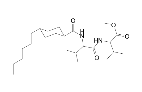 valine, N-[2-[[(4-hexylcyclohexyl)carbonyl]amino]-3-methyl-1-oxobutyl]-, methyl ester