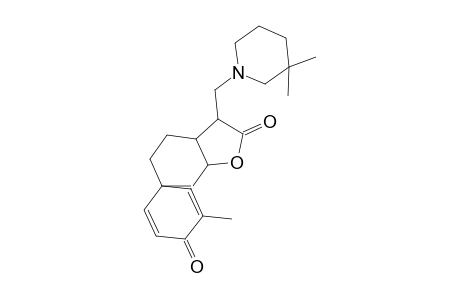Naphtho[1,2-b]furane-2,8-dione, 2,3,3a,4,5,5a,8,9b-octahydro-9-methyl-3-(3,3-dimethyl-1-piperidylmethyl)-
