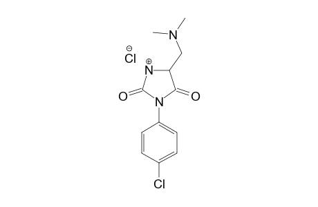 3-(4-CHLOROPHENYL)-5-(DIMETHYLAMINO)-METHYL-3-HYDANTOIN-HYDROCHLORIDE