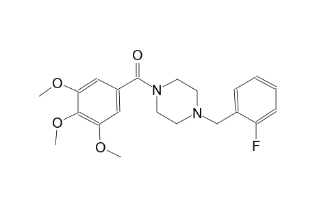 1-(2-fluorobenzyl)-4-(3,4,5-trimethoxybenzoyl)piperazine