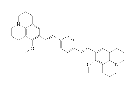 1H,5H-benzo[ij]quinolizine, 9,9'-[1,4-phenylenedi-2,1-ethenediyl]bis[2,3,6,7-tetrahydro-8-methoxy-