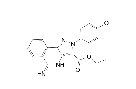 Ethyl-5-imino-2-(4-methoxyphenyl)-4,5-dihydro-2H-pyrazolo[4,3-c]isoquinoline-3-carboxylate