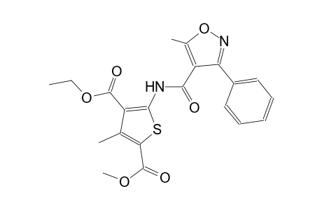 4-ethyl 2-methyl 3-methyl-5-{[(5-methyl-3-phenyl-4-isoxazolyl)carbonyl]amino}-2,4-thiophenedicarboxylate