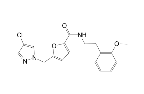 5-[(4-chloro-1H-pyrazol-1-yl)methyl]-N-[2-(2-methoxyphenyl)ethyl]-2-furamide