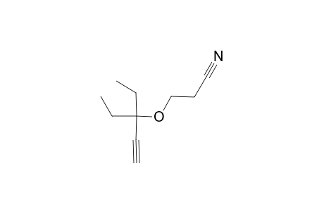 propanenitrile, 3-[(1,1-diethyl-2-propynyl)oxy]-