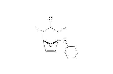 1-CYCLOHEXYLTHIO-2,4-DIMETHYL-8-OXABICYCLO-[3.2.1]-OCT-6-EN-3-ONE
