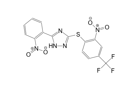 5-(2-nitrophenyl)-3-[[2-nitro-4-(trifluoromethyl)phenyl]thio]-1H-1,2,4-triazole