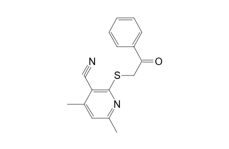 4,6-Dimethyl-2-[(2-oxo-2-phenylethyl)sulfanyl]nicotinonitrile