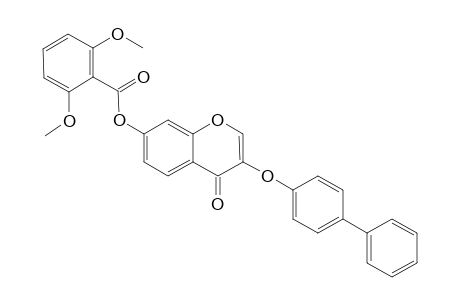2,6-Dimethoxy-benzoic acid 3-(biphenyl-4-yloxy)-4-oxo-4H-chromen-7-yl ester