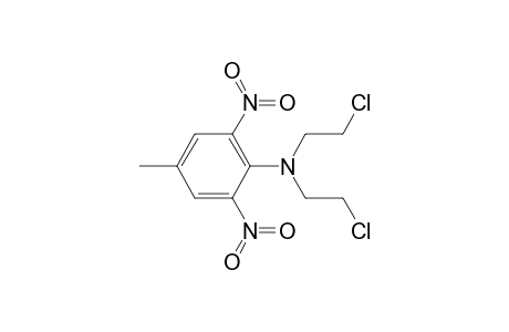Benzenamine, N,N-bis(2-chloroethyl)-4-methyl-2,6-dinitro-