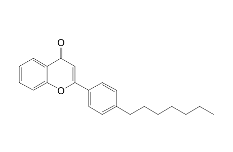 2-(4-Heptylphenyl)chromen-4-one