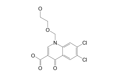 6,7-DICHLORO-1,4-DIHYDRO-1-[(2-HYDROXYETHOXY)-METHYL]-4-OXO-QUINOLINE-3-CARBOXYLIC-ACID