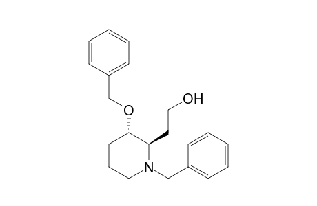 2-[(2'R,3'S)-1'-Benzyl-3'-(benzyloxy)piperidin-2'-yl]-ethan-1-ol