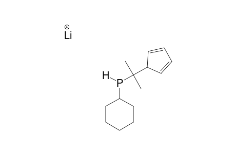 (1-METHYL-1-CYCLOHEXYLPHOSPHINOETHYL)-CYCLOPENTADIENYL-LITHIUM