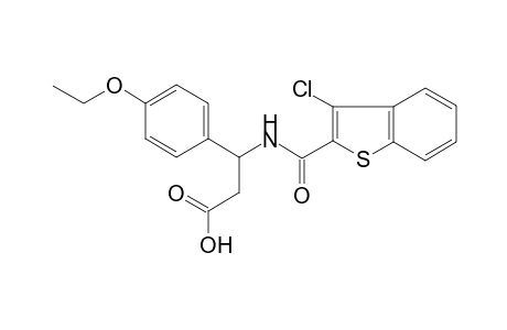 3-[(3-chloranyl-1-benzothiophen-2-yl)carbonylamino]-3-(4-ethoxyphenyl)propanoic acid
