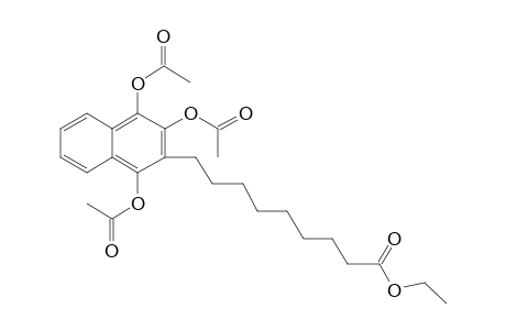 3-[8-Carbethoxyoctyl]-1,2,4-triacetoxy-naphthalene