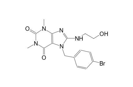 1H-purine-2,6-dione, 7-[(4-bromophenyl)methyl]-3,7-dihydro-8-[(2-hydroxyethyl)amino]-1,3-dimethyl-