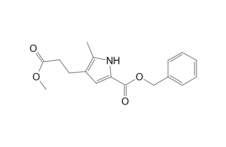 (phenylmethyl) 4-(3-methoxy-3-oxidanylidene-propyl)-5-methyl-1H-pyrrole-2-carboxylate