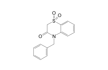 2H-1,4-benzothiazin-3(4H)-one, 4-(phenylmethyl)-, 1,1-dioxide