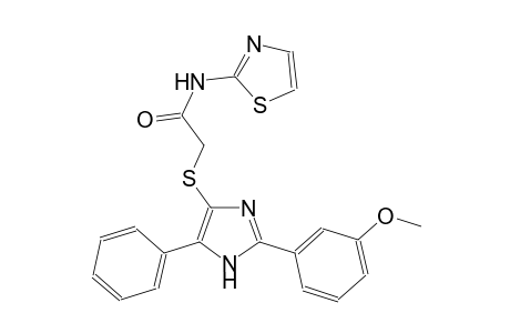 acetamide, 2-[[2-(3-methoxyphenyl)-5-phenyl-1H-imidazol-4-yl]thio]-N-(2-thiazolyl)-