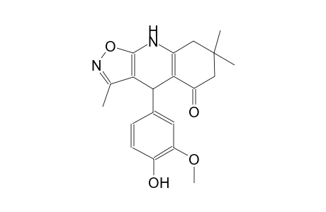 isoxazolo[5,4-b]quinolin-5(6H)-one, 4,7,8,9-tetrahydro-4-(4-hydroxy-3-methoxyphenyl)-3,7,7-trimethyl-