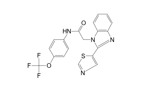 2-(2-Thiazol-5-yl-benzoimidazol-1-yl)-N-(4-trifluoromethoxy-phenyl)-acetamide