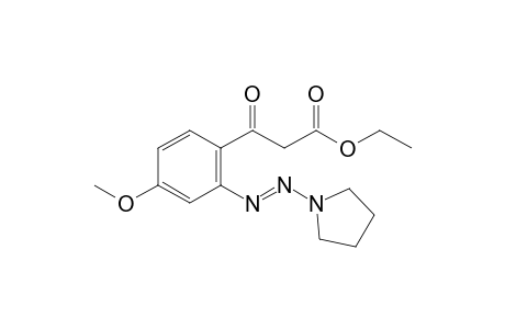 [2-[(1-pyrrolidinyl)azo]-p-anisoyl]acetic acid, ethyl ester