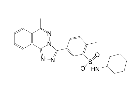 N-cyclohexyl-2-methyl-5-(6-methyl[1,2,4]triazolo[3,4-a]phthalazin-3-yl)benzenesulfonamide