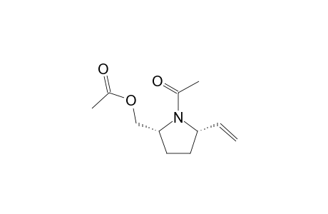 (2R*,5S*)-2-Acetoxymethyl-1-acetyl-5-vinyl-pyrrolidine