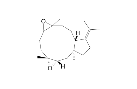 (1R*, 3R*, 4S*, 11R*)-3,4 : 7,8-bis(Epoxydo)-labellan-12(18)-ene