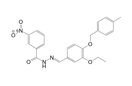 N'-((E)-{3-ethoxy-4-[(4-methylbenzyl)oxy]phenyl}methylidene)-3-nitrobenzohydrazide
