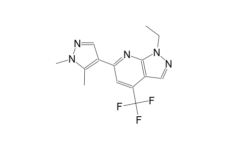 1H-pyrazolo[3,4-b]pyridine, 6-(1,5-dimethyl-1H-pyrazol-4-yl)-1-ethyl-4-(trifluoromethyl)-