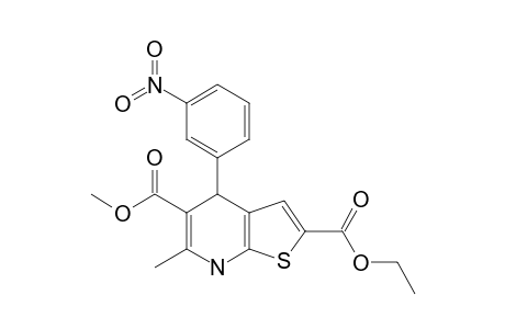 5-METHOXYCARBONYL-6-METHYL-4,7-DIHYDROTHIENO-[2,3-B]-PYRIDINE-4-(3-NITROPHENYL)-4,7-DIHYDRO-THIENO-[2,3-B]-PYRIDINE