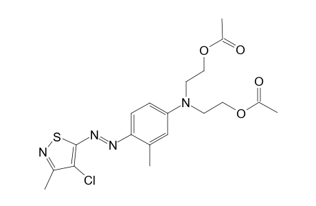 N,N-Bis(2-acetoxyethyl)-3-methyl-4-(3-methyl-4-chloro-isothiaz-5-ylazo)-aniline