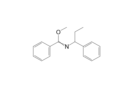 N-(alpha-ethylbenzyl)-benzene carboximidic acid methyl ester