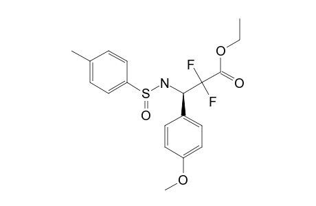 (S(S),3S)-ETHYL-N-(PARA-TOLYLSULFINYL)-3-AMINO-2,2-DIFLUORO-3-(PARA-METHOXYPHENYL)-PROPANOATE