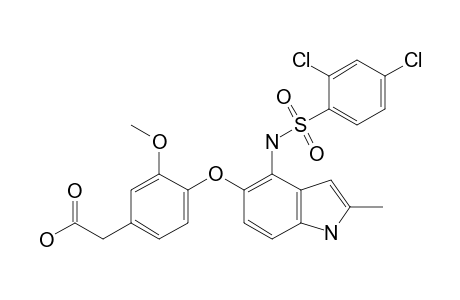 2-[4-[4-(2,4-DICHLOROPHENYLSULFONAMIDO)-2-METHYL-1H-INDOL-5-YLOXY]-3-METHOXYPHENYL]-ACETIC-ACID