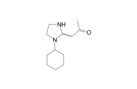 1-(1-Cyclohexyl-imidazolidine-2-ylidene)propan-2-one