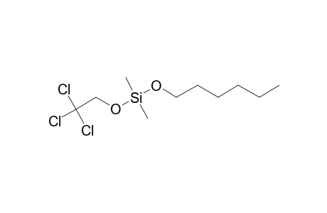 Silane, dimethyl(2,2,2-trichloroethoxy)hexyloxy-