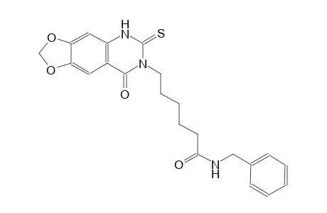 [1,3]dioxolo[4,5-g]quinazoline-7-hexanamide, 5,6,7,8-tetrahydro-8-oxo-N-(phenylmethyl)-6-thioxo-